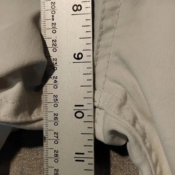 My Style  Women's White Stretch Capri in Size 14 - Picture 9 of 13